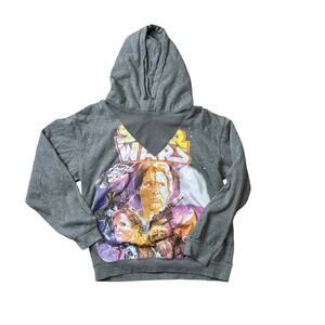 Star Wars Gray Hoodie Retro Distressed Design Han Solo Chewbacca Large